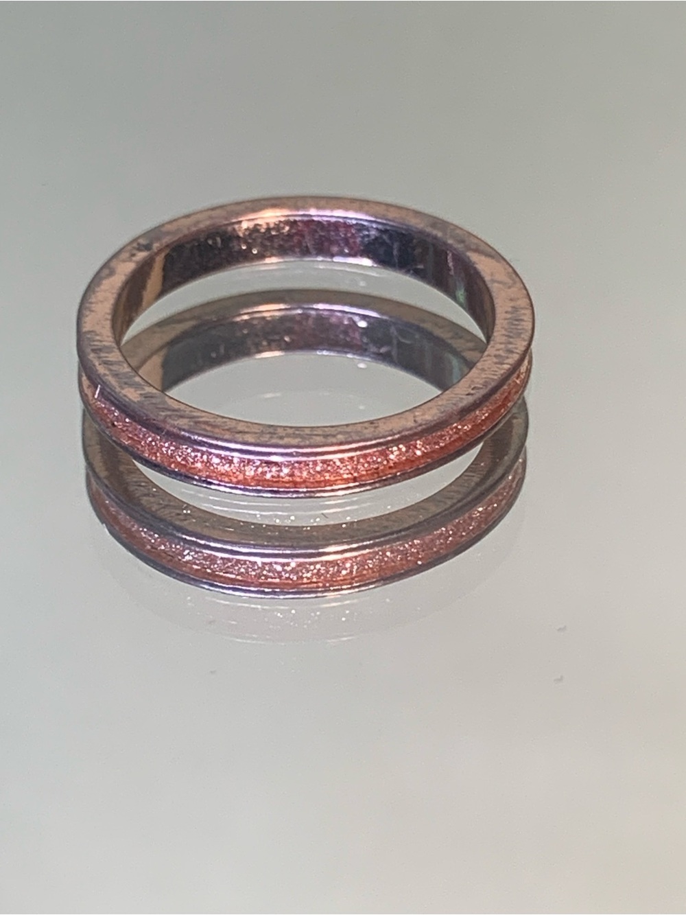 Elegant Rose-Tone Stacking Ring - Women Jewelry